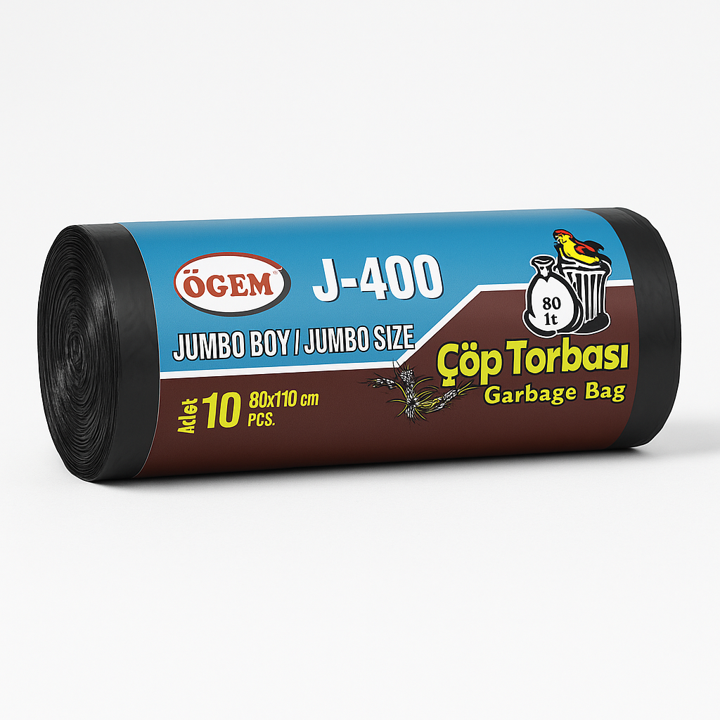 Öğem J400 80*110 Çöp Poşeti 1 Rulo (10 Adet) 400 gr